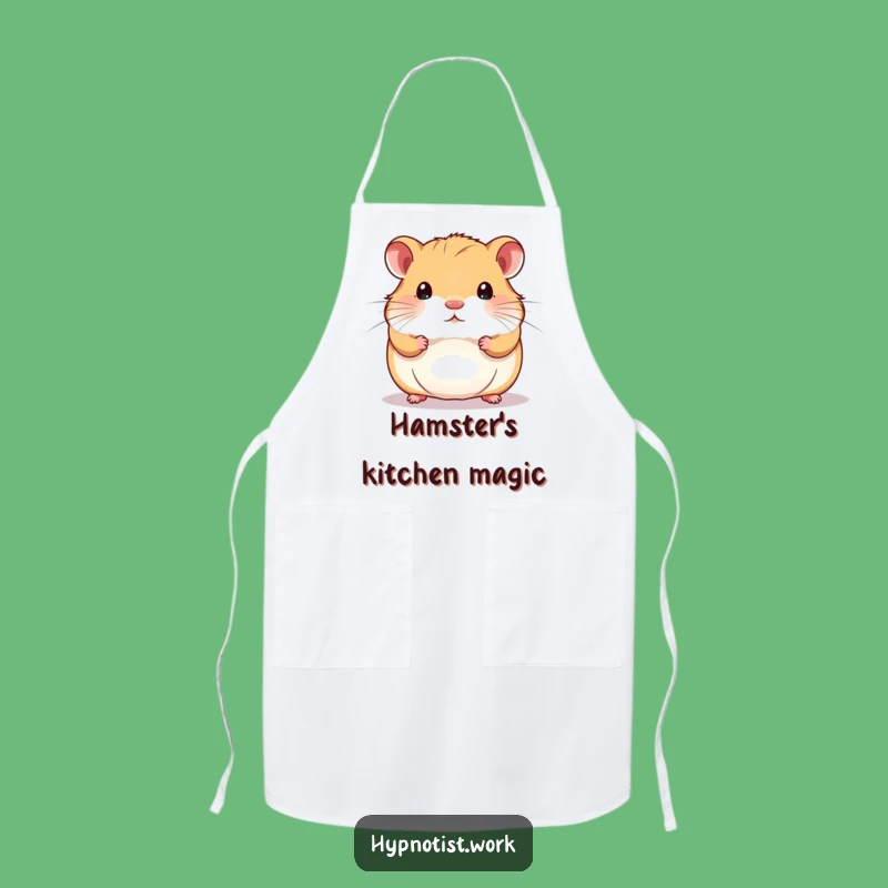 Funny Hamster Swirl Pattern Apron: Focused Chef for a Hilarious Kitchen Experience