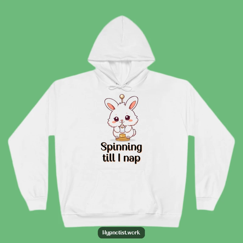 Funny Bunny Swirly Eyes Hoodie: Cozy Comfort with a Hypnotic Spin Design