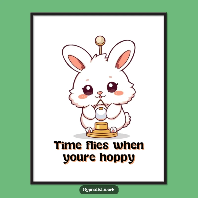 Free Printable Swirly Bunny Wall Art - Funny Downloadable Decor for Whimsy