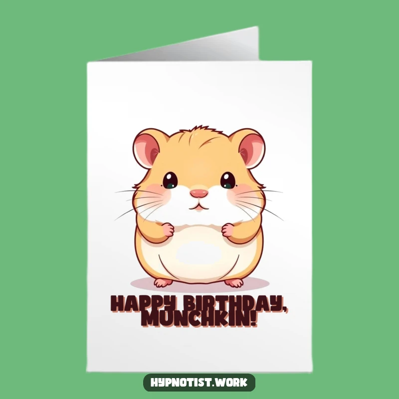 Free Printable Swirling Hamster Birthday Card - Funny Downloadable Gift for Fun