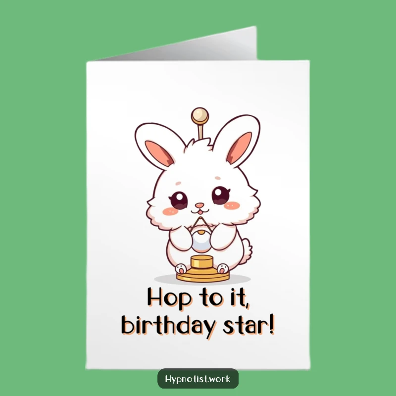 Free Printable Swirly Bunny Birthday Card - Hilarious Downloadable Gift for Fun