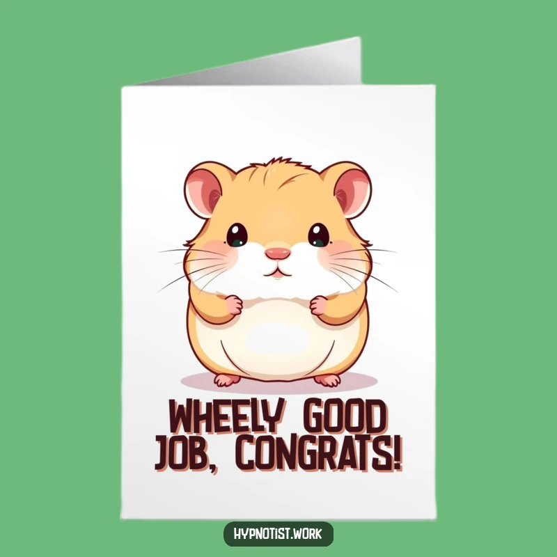 Free Printable Swirling Hamster Congrats Card - Hilarious Downloadable Gift for Success