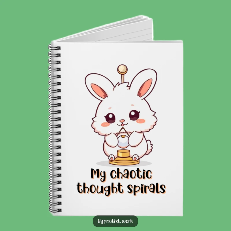 Funny Bunny Swirly Eyes Notebook: Hypnotic Spin for Creative Ideas